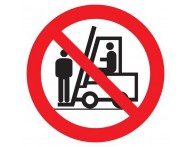 Sinalização de Piso - Proibido Transportar Pessoa